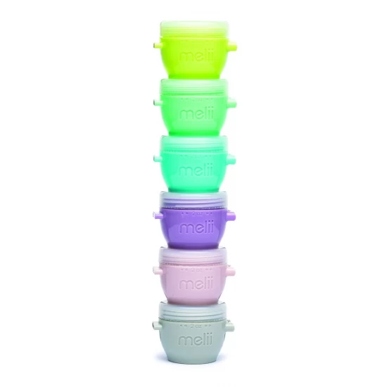 Set 6 recipiente silicon Snap and Go Melii 59 ml Set 6 recipiente silicon Snap and Go Melii 59 ml