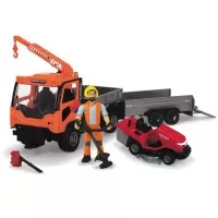 Set de gradinarit Simba cu camion Ladog T-1700, figurina si accesorii
