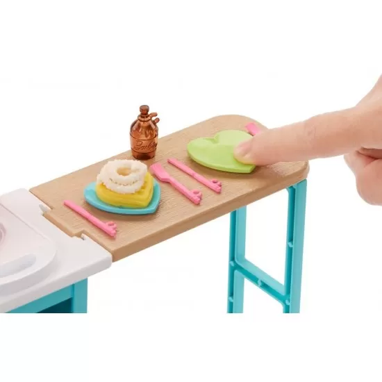 Set de joaca Barbie - Mic dejun cu Stacie Set de joaca Barbie - Mic dejun cu Stacie