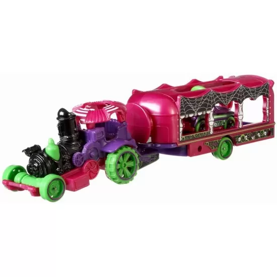 Set camion si masina sport Hot Wheels Car Nival Steamer
