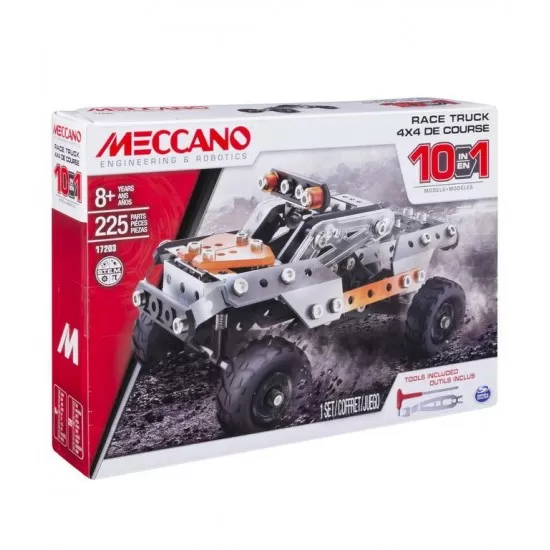 Set constructie metalic Meccano Kit Camioneta de curse 10 in 1 Set constructie metalic Meccano Kit Camioneta de curse 10 in 1