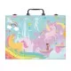 Set de desen Deluxe cu 100 de accesorii Unicorn