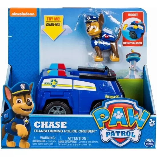 Set de joaca Chase cu masina de politie Patrula Catelusilor Set de joaca Chase cu masina de politie Patrula Catelusilor
