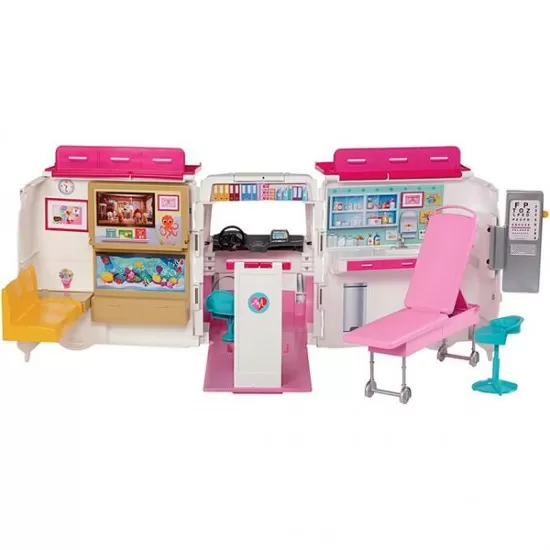 Set de joaca Clinica mobila a papusii Barbie