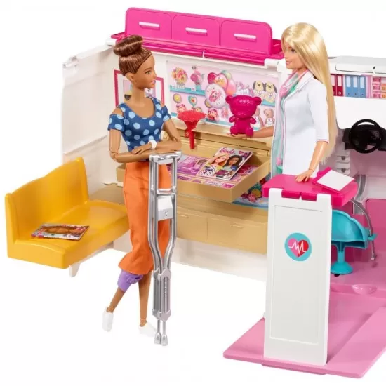 Set de joaca Clinica mobila a papusii Barbie