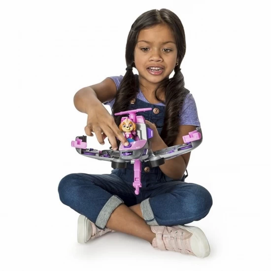 Set de joaca vehicul transformabil 2 in 1 Skye Flip and Fly Patrula Catelusilor