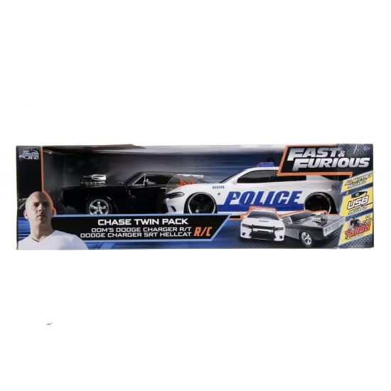 Set 2 masinute Fast and Furious cu telecomanda Toyota Supra si Dodge Charger SRT scara 1:16 Set 2 masinute Fast and Furious cu telecomanda Toyota Supra si Dodge Charger SRT scara 1:16
