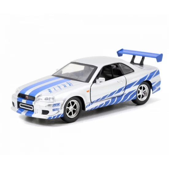 Set 2 masinute metalice Fast & Furious Nissan Skyline GT-R scara 1:32