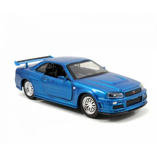 Set 2 masinute metalice Fast & Furious Nissan Skyline GT-R scara 1:32