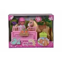 Set papusa Evie cu calut si accesorii