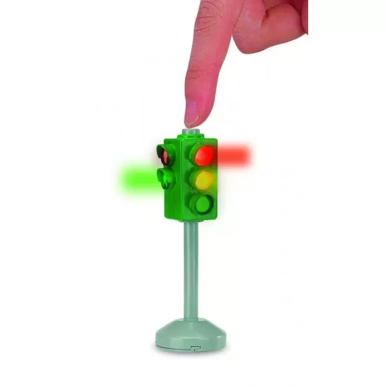 Set semafor si semne de circulatie cu lumini 12 cm Set semafor si semne de circulatie cu lumini 12 cm