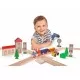 Set trenulet din lemn cu 35 piese Eichhorn Set trenulet din lemn cu 35 piese Eichhorn