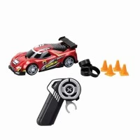 Set asamblare masina cu telecomanda Silverlit Exost Build 2 Drive rosu