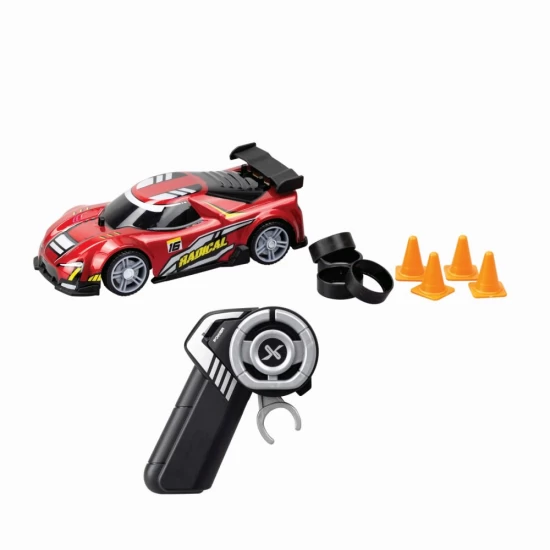 Set asamblare masina cu telecomanda Silverlit Exost Build 2 Drive rosu