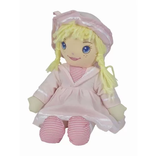 Papusa Soft 33 cm cu hainute roz Papusa Soft 33 cm cu hainute roz