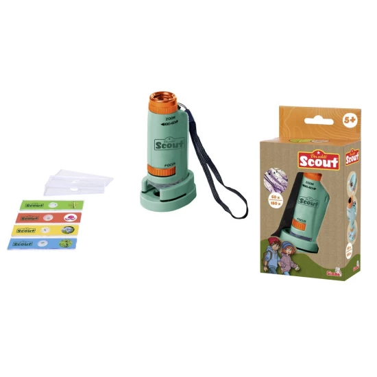 Microscop portabil pentru copii 60-180x cu mostre plante incluse Simba