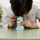 Microscop portabil pentru copii 60-180x cu mostre plante incluse Simba