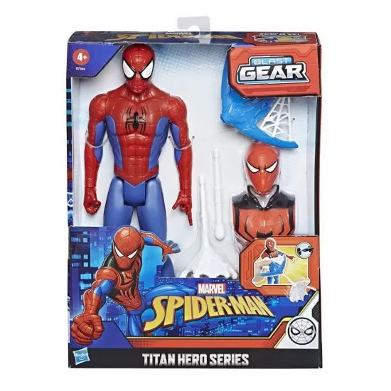 Figurina Spider-Man cu echipament si lansator 30 cm