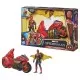 Set Spider-Man cu figurina 15 cm si vehicul