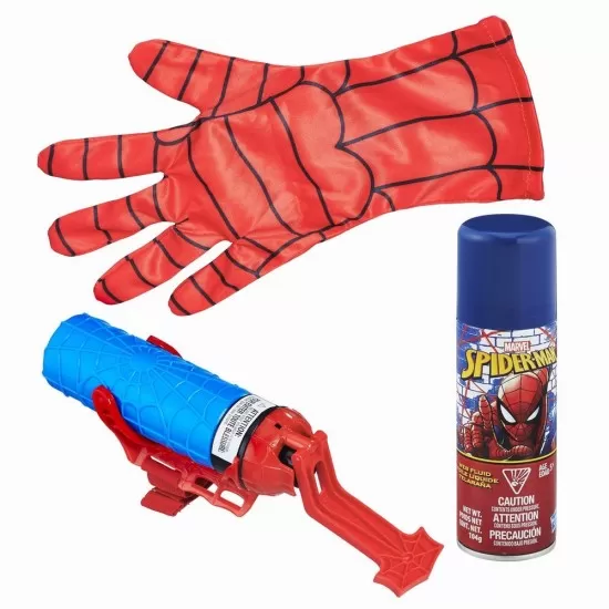 Lansator Spider-Man cu manusa 2 in 1 cu spuma si apa Lansator Spider-Man cu manusa 2 in 1 cu spuma si apa