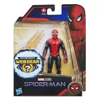 Figurina Spider-Man Mystery Webgear in costum rosu si negru 15 cm