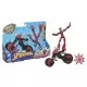 Figurina flexibila Spiderman cu motocicleta Figurina flexibila Spiderman cu motocicleta
