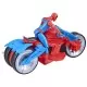 Set figurina si vehicul Spiderman Web Blast Cycle