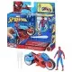 Set figurina si vehicul Spiderman Web Blast Cycle