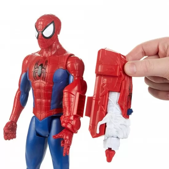 Figurina Spiderman Titan Power Pack cu lansator Figurina Spiderman Titan Power Pack cu lansator