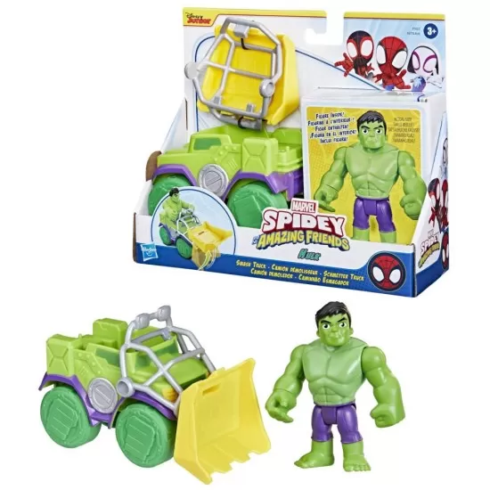Set masinuta si figurina Hulk Spidey Prietenii Extraordinari Set masinuta si figurina Hulk Spidey Prietenii Extraordinari
