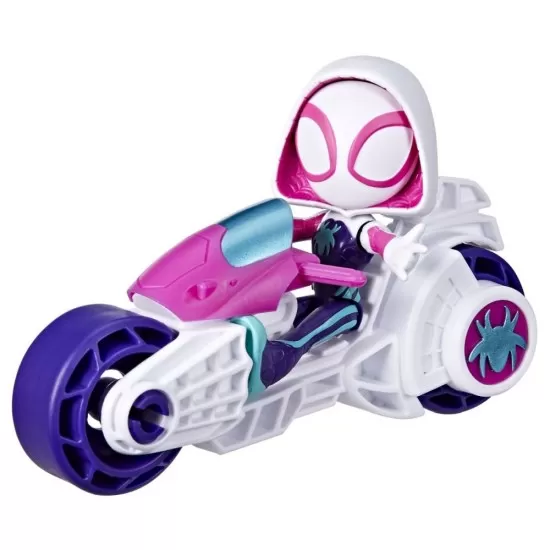 Set motocicleta si figurina Ghost Spider Spidey Prietenii Extraordinari 10 cm Set motocicleta si figurina Ghost Spider Spidey Prietenii Extraordinari 10 cm