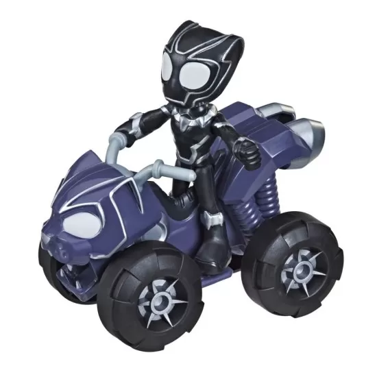 Set vehicul si figurina Black Panther Spidey Prietenii Extraordinari Set vehicul si figurina Black Panther Spidey Prietenii Extraordinari