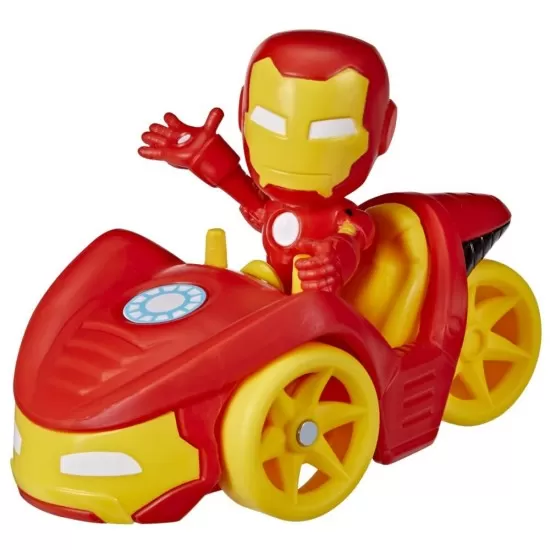 Set vehicul si figurina Iron Man Spidey Prietenii Extraordinari 