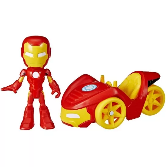Set vehicul si figurina Iron Man Spidey Prietenii Extraordinari 