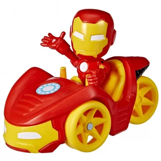 Set vehicul si figurina Iron Man Spidey Prietenii Extraordinari 