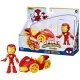 Set vehicul si figurina Iron Man Spidey Prietenii Extraordinari 