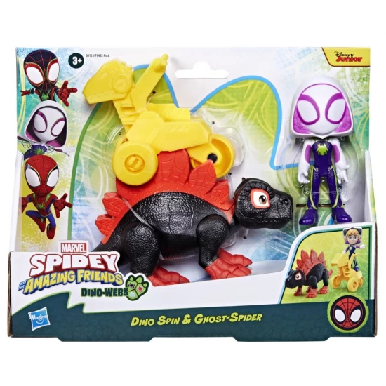 Set figurine Spidey si Prietenii Marvel Dino Webs - Dino Spin si Ghost Spider Set figurine Spidey si Prietenii Marvel Dino Webs - Dino Spin si Ghost Spider