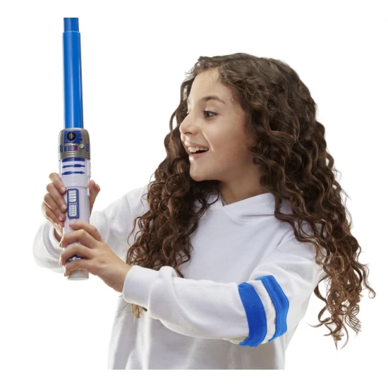 Sabie laser Star Wars R2-D2 albastra Sabie laser Star Wars R2-D2 albastra