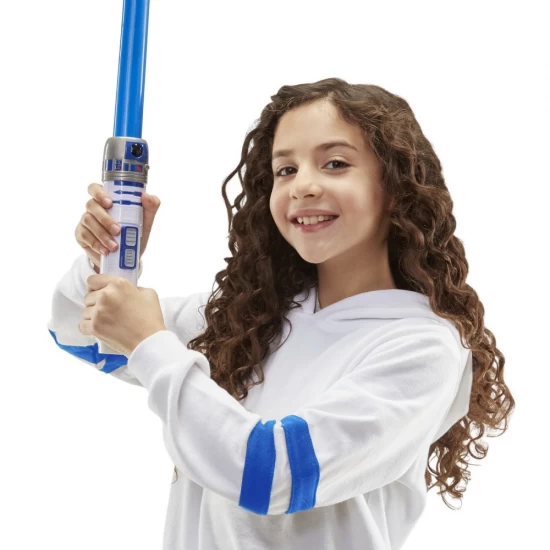 Sabie laser Star Wars R2-D2 albastra Sabie laser Star Wars R2-D2 albastra