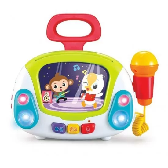Statie Karaoke Jukebox cu microfon Hola Toys Statie Karaoke Jukebox cu microfon Hola Toys