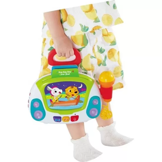 Statie Karaoke Jukebox cu microfon Hola Toys Statie Karaoke Jukebox cu microfon Hola Toys
