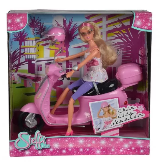 Papusa Steffi Love Chic City Scooter Papusa Steffi Love Chic City Scooter