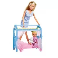 Papusa Steffi Love Sweet Dreams cu bebelus si accesorii