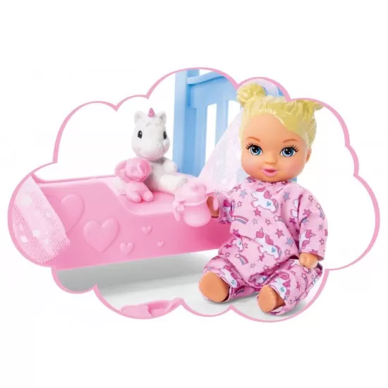 Papusa Steffi Love Sweet Dreams cu bebelus si accesorii Papusa Steffi Love Sweet Dreams cu bebelus si accesorii