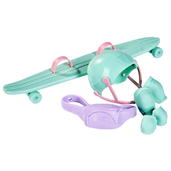 Papusa Steffi Love cu longboard si accesorii