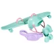 Papusa Steffi Love cu longboard si accesorii