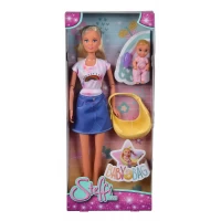 Papusa Steffi Love 29 cm cu port bebe 