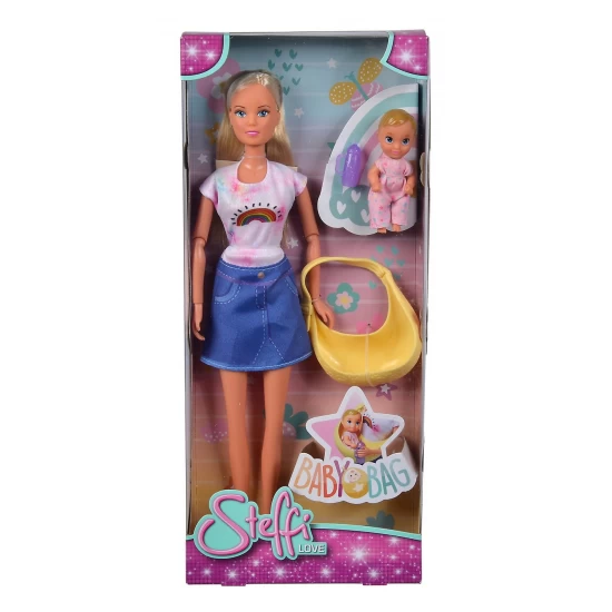 Papusa Steffi Love 29 cm cu port bebe Papusa Steffi Love 29 cm cu port bebe