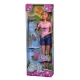Papusa Steffi Love Otter Babies 29 cm cu 2 figurine vidre