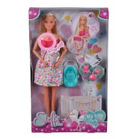 Papusa Steffi Love insarcinata cu functie audio si accesorii
